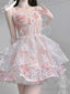Chic Ball Gowns Spaghetti Straps Lolita Dress Pink Birthday Dresses Birthday Outfits