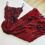 Chic Bodycon Spaghetti Straps 3D Applique Long Prom Dresses