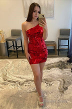 Chic Cut Glass Mirror Blue Short Homecoming Dresses