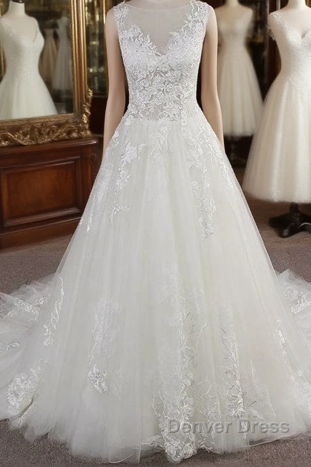 Chic Long Mermaid Sweetheart Spaghetti Strap Appliques Lace Wedding Dresses Main image