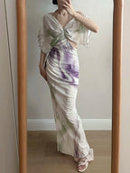 Chic Mermaid Chiffon Long Prom Dresses Evening Dresses