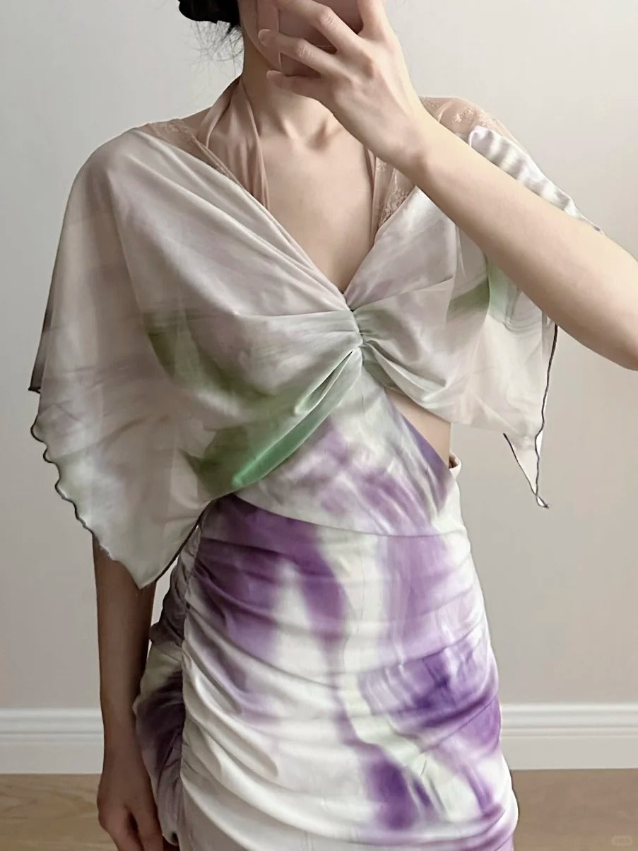 Chic Mermaid Chiffon Long Prom Dresses Evening Dresses