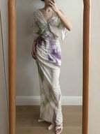 Chic Mermaid Chiffon Long Prom Dresses Evening Dresses