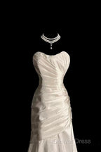 Chic Mermaid Sweetheart Taffeta Ivory Long Wedding Dresses Bridal Dresses