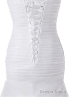 Chic Neckline Mermaid Wedding Dresses