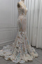 Chic Sequins Mermaid Prom Dresses Sparkle Evening Dresses On Sale