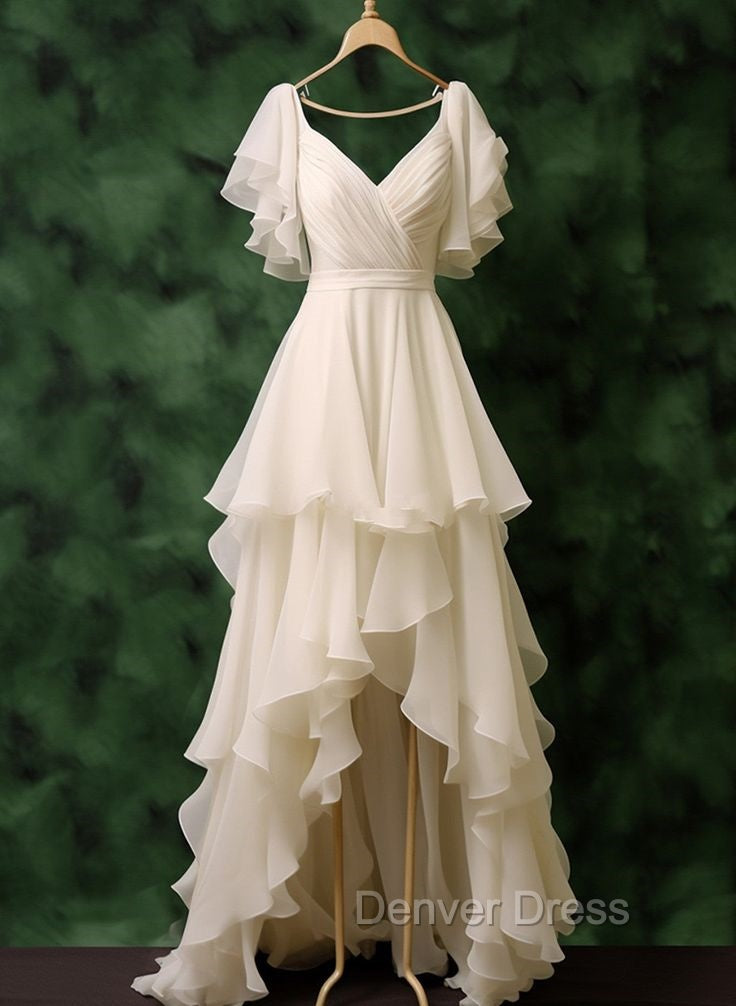 Chiffon High Low Formal Dress Prom Party Evening Dresses Main image