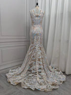 Classic Mermaid Lace Floor-Length Prom Dresses On Sale