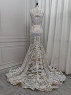 Classic Mermaid Lace Floor Length Prom Dresses On Sale