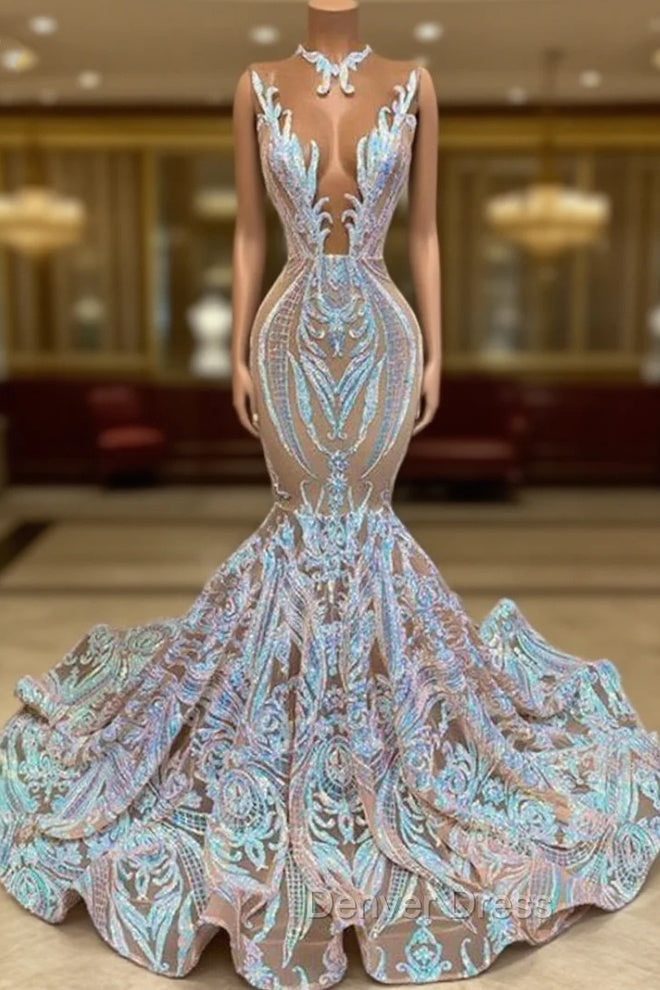 Classic Mermaid Lace Floor-Length Prom Dresses On Sale