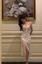 Classy A Line Straps Pink Floral Chiffon Prom Dresses Birthday Outfits Prom Gowns