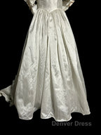 Classy Ball Gowns Off The Shoulder Lace Ivory Long Wedding Dress Bridal Dresses