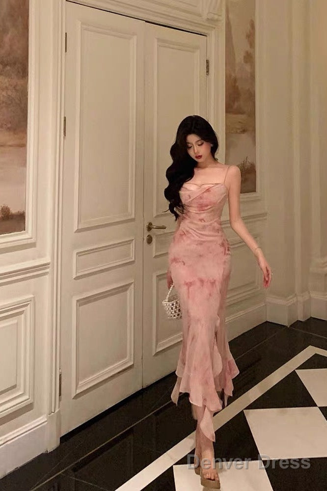 Classy Mermaid Spaghetti Straps Pink Prom Dresses Birthday Outfits Pro Denver Dress Classy Mermaid Spaghetti Straps Pink Prom Dresses Birthday Outfits Pro Denver Dress