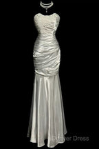 Classy Mermaid Sweetheart Lace Ivory Long Evening Gowns Prom Dresses