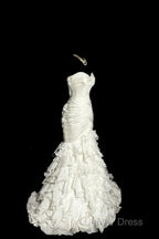 Classy Mermaid Sweetheart Tulle Ivory Long Wedding Dresses Bridal Dresses