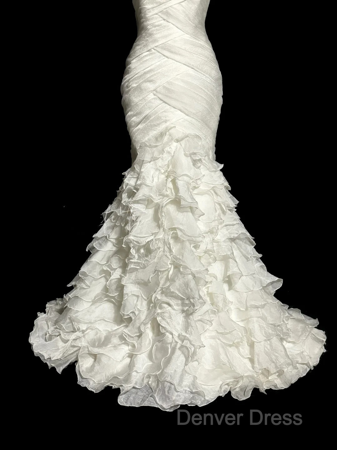 Classy Mermaid Sweetheart Tulle Ivory Long Wedding Dresses Bridal Dresses