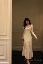 Classy Mermaid U Neckline Prom Dresses Birthday Outfits Prom Gowns