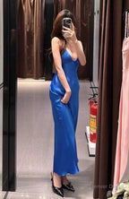 Classy Prom Dress For Teens,Blue Prom Dress Outfits Fall Casual Prom Dresses
