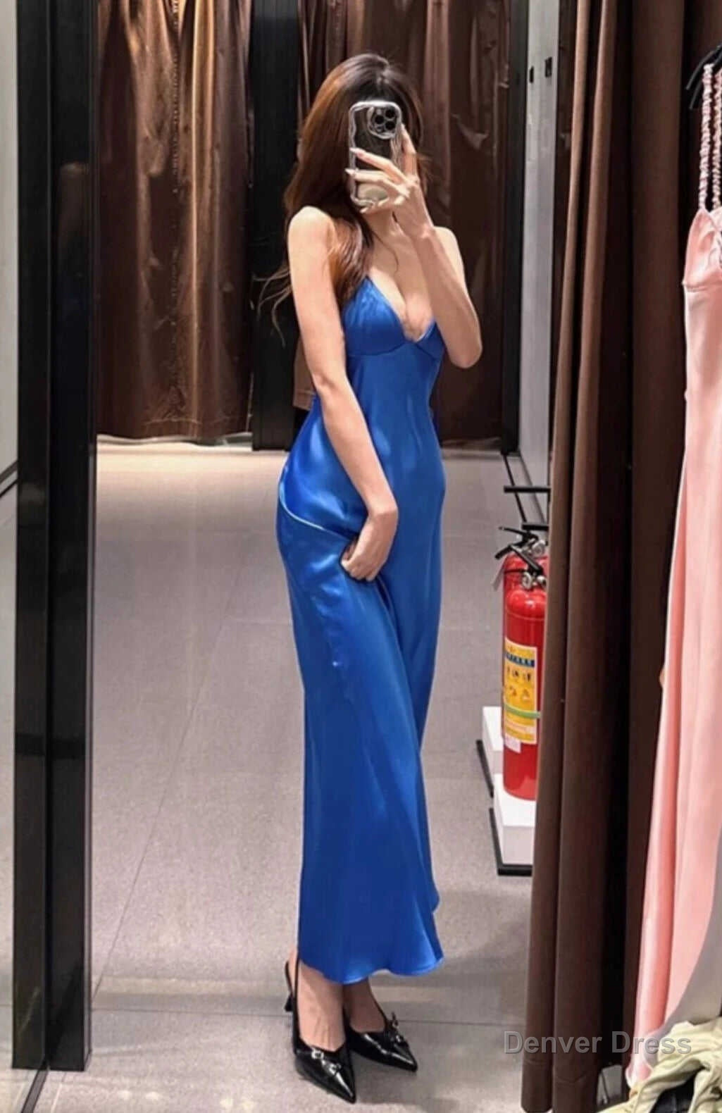 Classy Prom Dress For Teens,Blue Prom Dress Outfits Fall Casual Prom Dresses