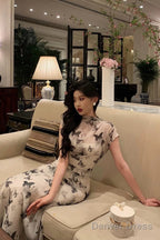 Classy Sheath High Neckline Chiffon Prom Dresses Birthday Outfits Evening Gown