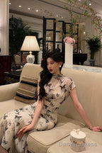 Classy Sheath High Neckline Chiffon Prom Dresses Birthday Outfits Prom Gowns