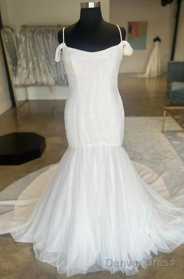 Cold Shoulder Trumpet Mermaid Wedding Dresses Main image