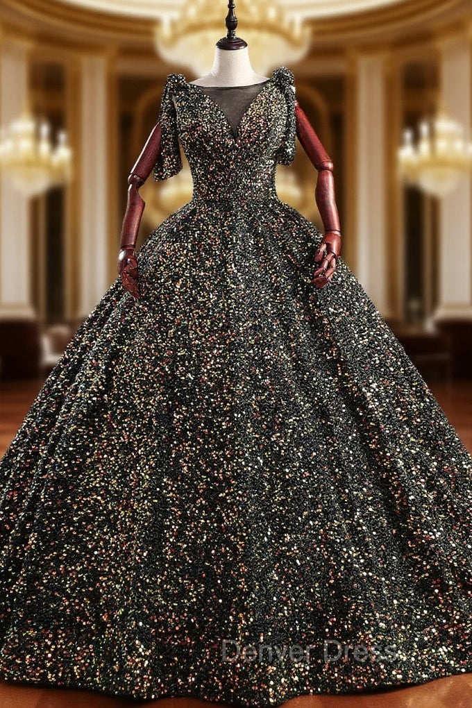 Colorful Sequins Ball Gowns Quinceanera Dresses
