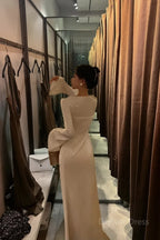 Crew Neck Prom Dress Long Prom Dresses