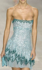 Cute A Line Spaghetti Straps Blue Sequin Mini Short Prom 8Th Grade Homecoming Dress Summer Middle School Hoco Dresses Homecoming Outfits 20Th Birthday Outfit