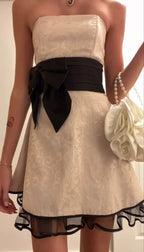 Cute A Line Strapless Satin Champagne Mini Short Prom 8Th Grade Homecoming Dress Summer Middle School Hoco Dresses 18Th Birthday Outfits