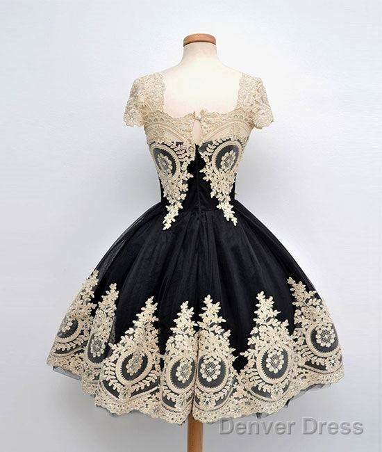 Cute Ball Gowns Tulle Lace Applique Short Prom Dress, Bridesmaid Dresses