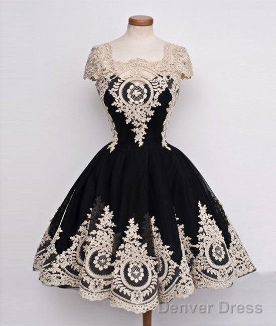 Cute Ball Gowns Tulle Lace Applique Short Prom Dress, Bridesmaid Dresses Main image