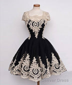 Cute Ball Gowns Tulle Lace Applique Short Prom Dress, Bridesmaid Dresses