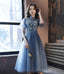 Cute Blue Short A Line Dress Prom Dress Homecoming Dresses