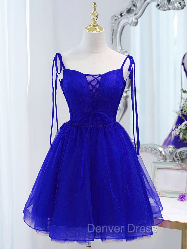 Cute Burgundy Tulle Lace Short Prom Dresses, Lace Burgundy Puffy Homecoming Dresses