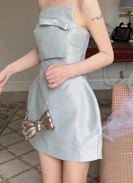 Cute Green Bandeau Waist Mini 17Th Birthday Homecoming Dresses Main image