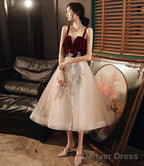 Cute Lace Short A Line Homecoming Dress