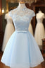 Cute Light Blue Homecoming Dresses For Sale, Lovely Tulle Formal Dresses, Party Dresses