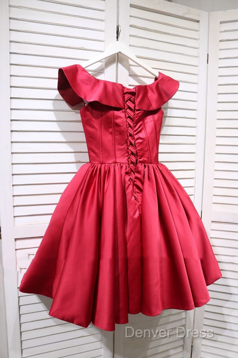 Cute Off The Shoulder Homecoming Dresses