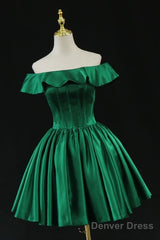 Cute Off The Shoulder Homecoming Dress