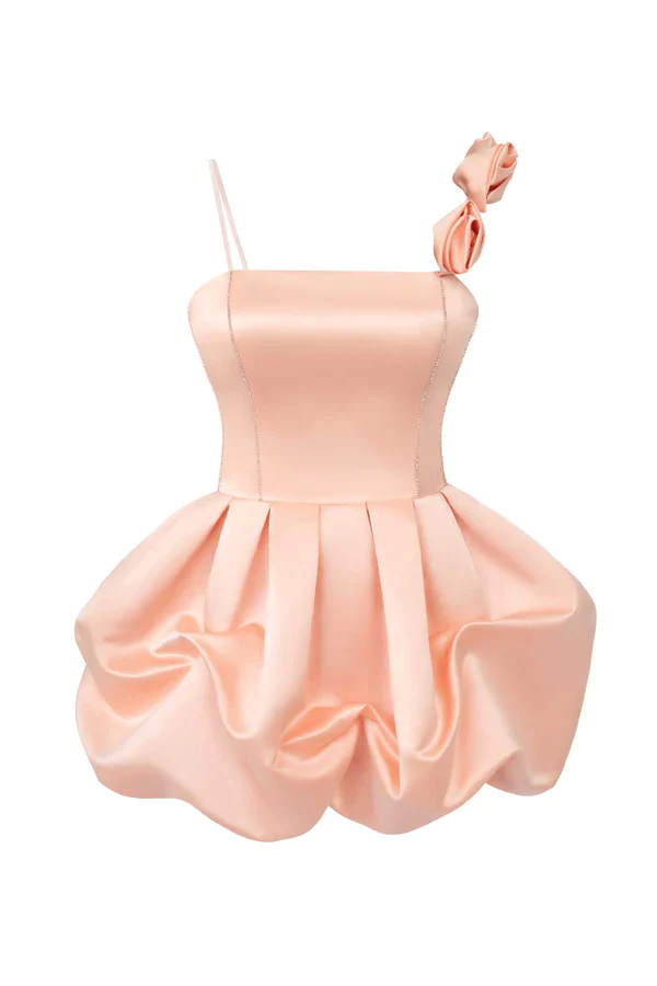 Cute Pink Ruffles Short Prom Dress Homecoming Dresses Secondary image