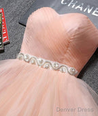 Cute Pink Short Prom Dress, Pink Homecoming Dresses