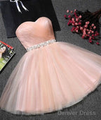 Cute Pink Short Prom Dress, Pink Homecoming Dresses