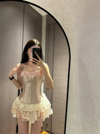 Cute Princess Bandeau Fishbone Mini 17 Years Old Homecoming Dresses