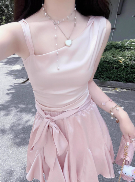 Cute Satin Off-Shoulder Bow Birthday Dresses Homecoming Dresses
