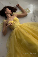 Cute Spaghetti Strap Prom Dress Evening Dresses