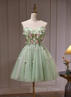 Cute Sweetheart Tulle Short Party Dresses, Cute Homecoming Dresses Formal Dresses