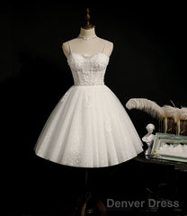 Cute Tulle Short A Line Dress Party Dress Homecoming Dress