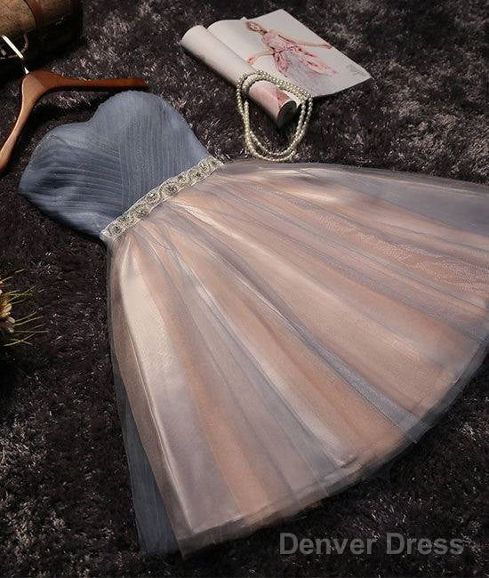 Cute Tulle Short Prom Dress For Teens, Homecoming Dress Main image