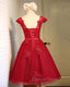Dark Red New Homecoming Dresses , Charming Short Formal Dresses